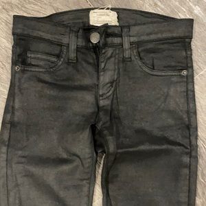 Current/Elliot coated black jeans